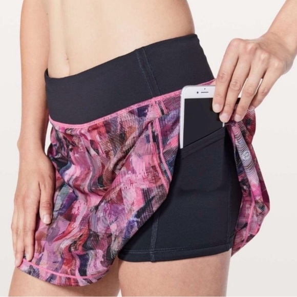 Lululemon Pace Rival Skirt (Tall) *No Panels Sun Dazed Multi Pink/Super Dark 4